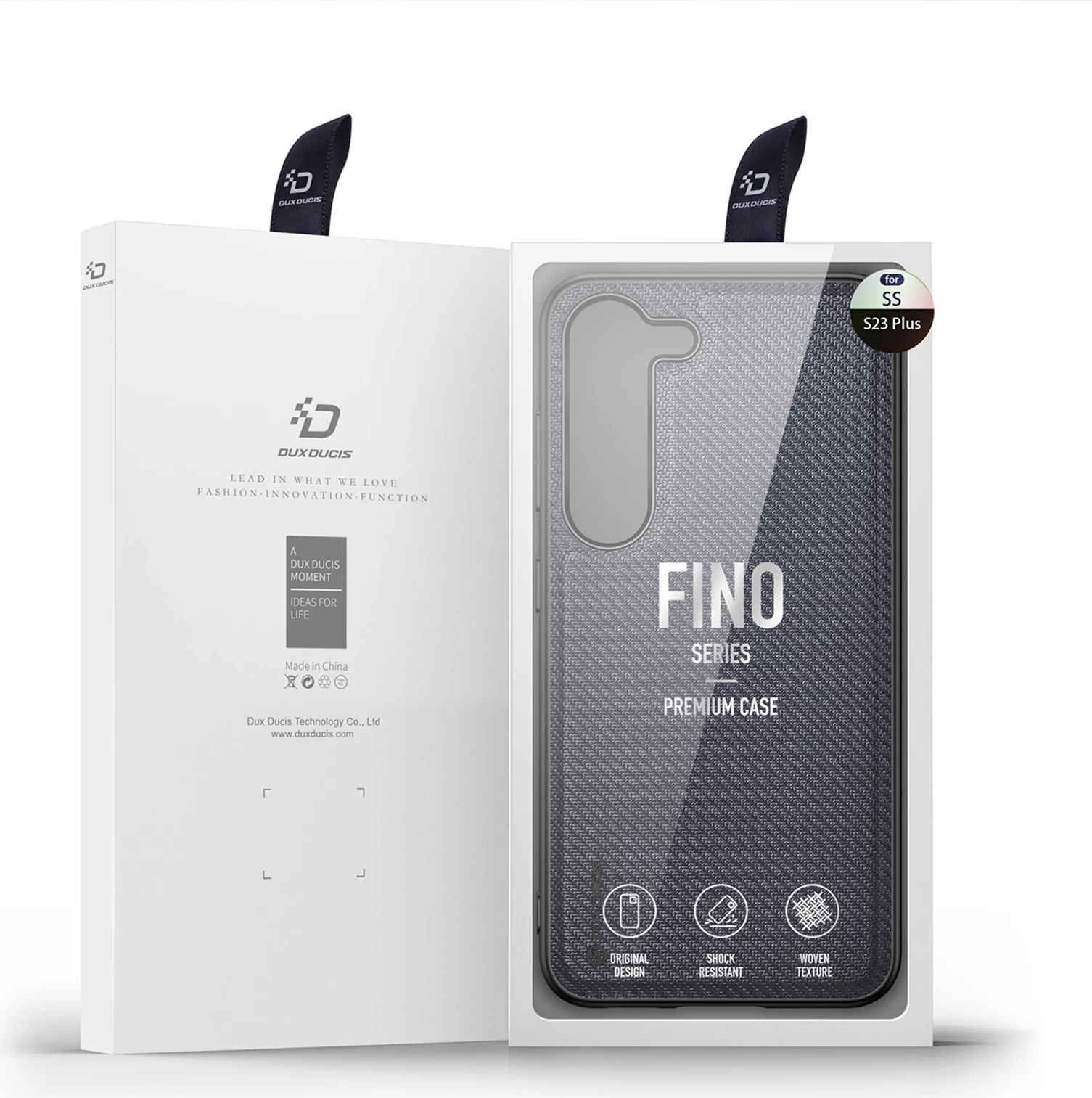 Mbështjellës Dux Ducis Fino për Samsung Galaxy S23+, gri