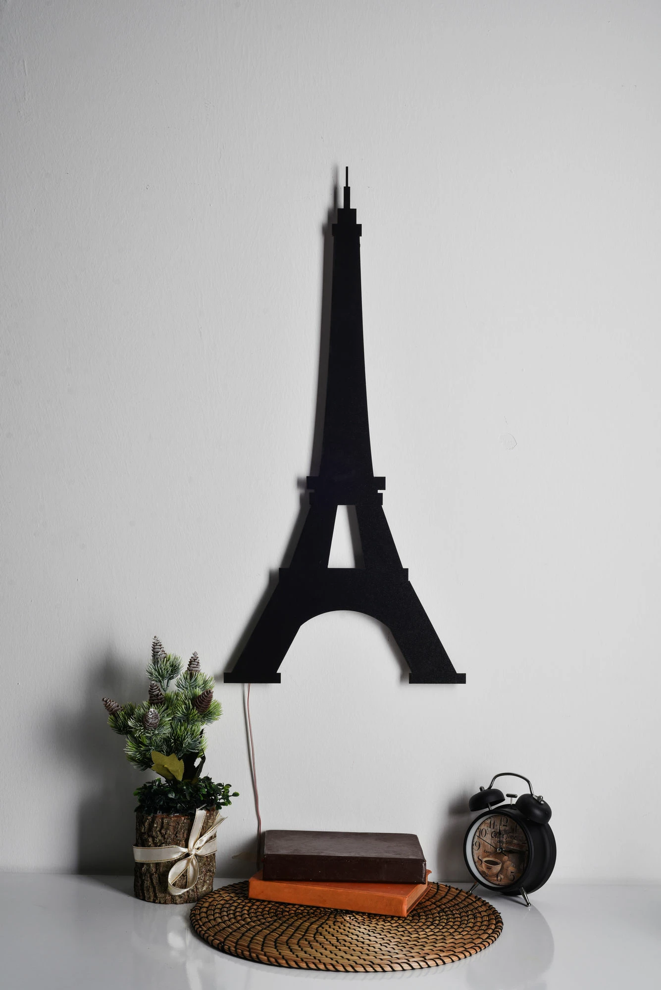 Dritë dekorative LED, formë Kulla Eiffel, e kuqe