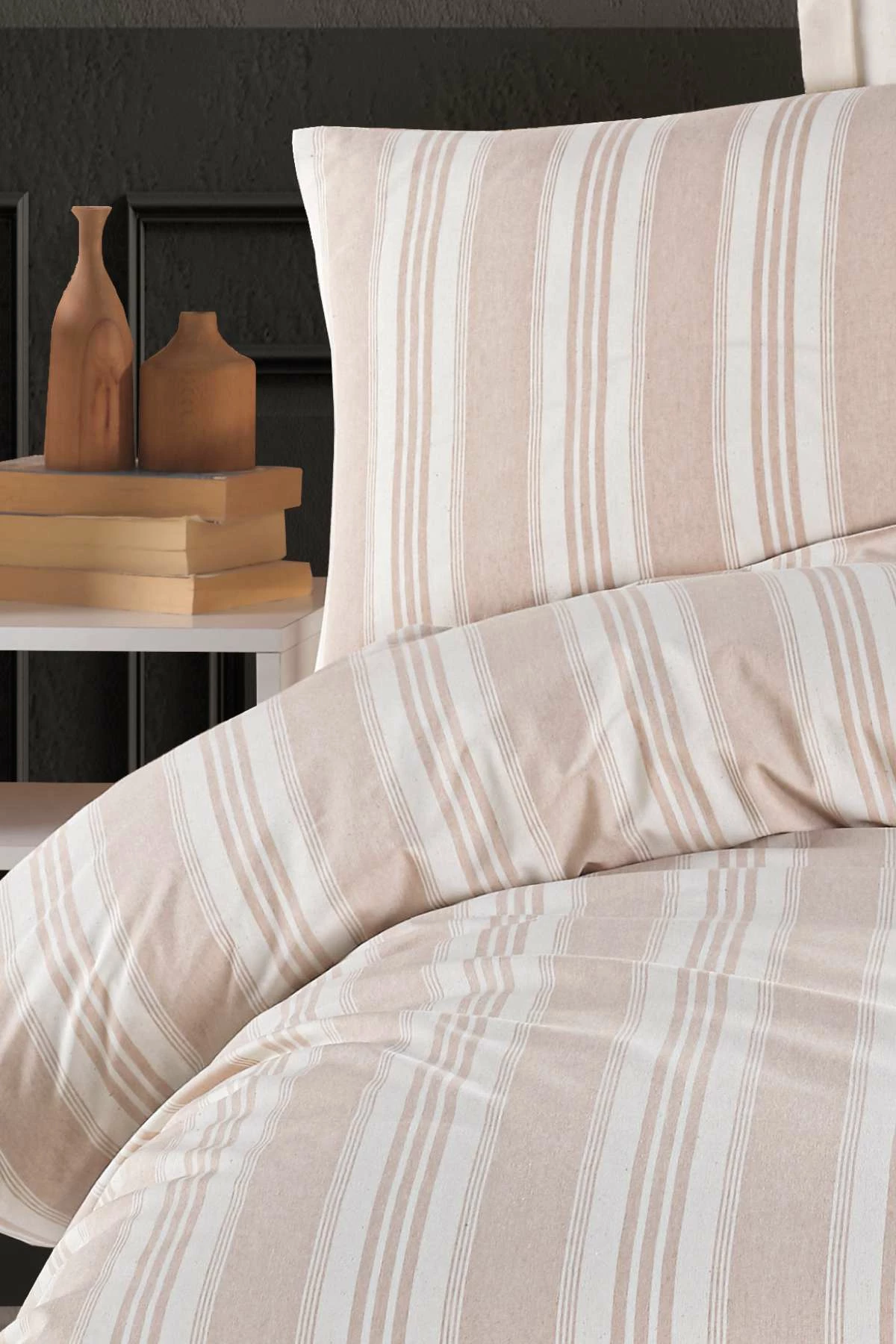 Set mbulesash për dyshek dopio, L'essentiel, Soft Line, bezhë