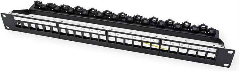 Patch panel ROLINE 26.11.0390, 24 porta, Cat6/Cat6a, 19", i zi