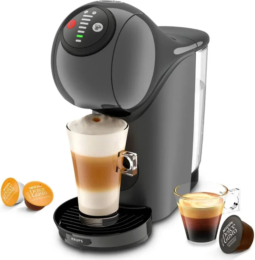Aparat kafeje me kapsula Krups Dolce Gusto Genio S KP243B10 15 bar 0.8L 1500W XL 300 ml, antracit