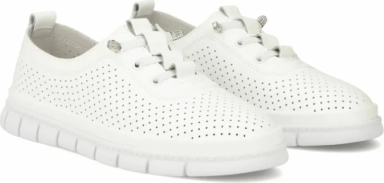 Këpucë lëkure për femra Filippo DP7671, të bardha