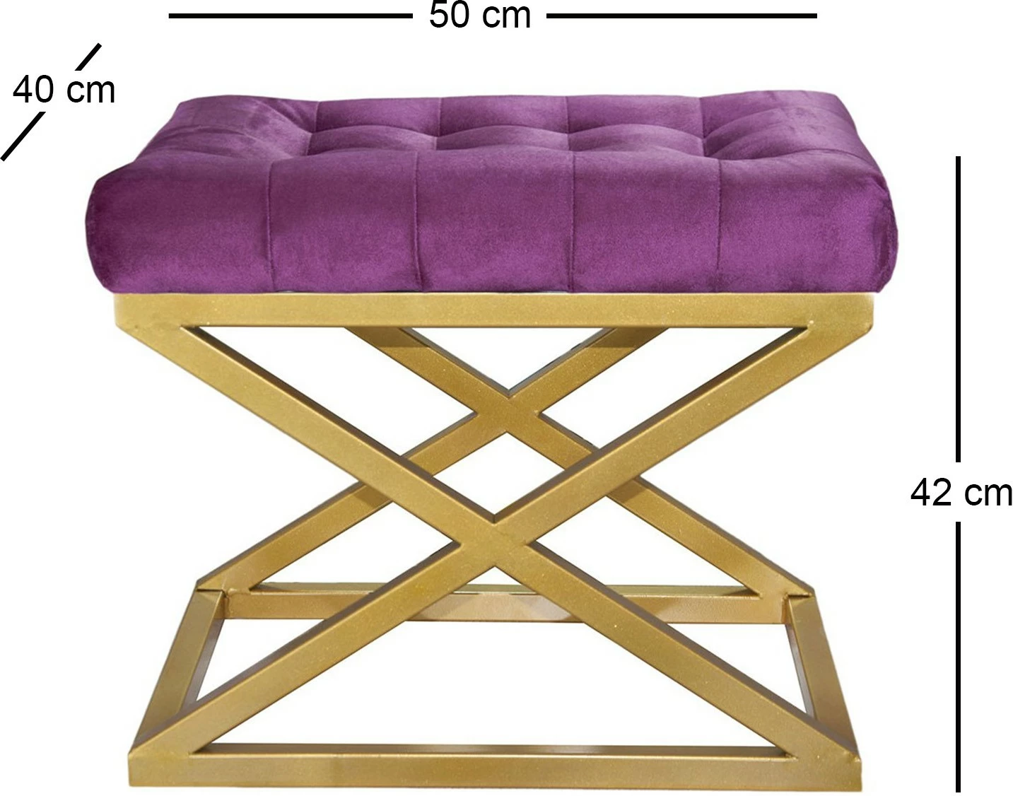 Puf Atelier del Sofa, kornizë ari, ulëse lejla