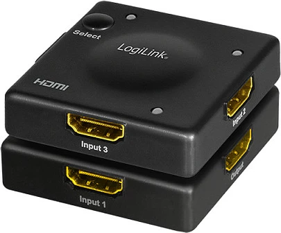 Switch HDMI LogiLink 3x1 Mini, 1080p/60Hz, HDCP/CEC, i zi