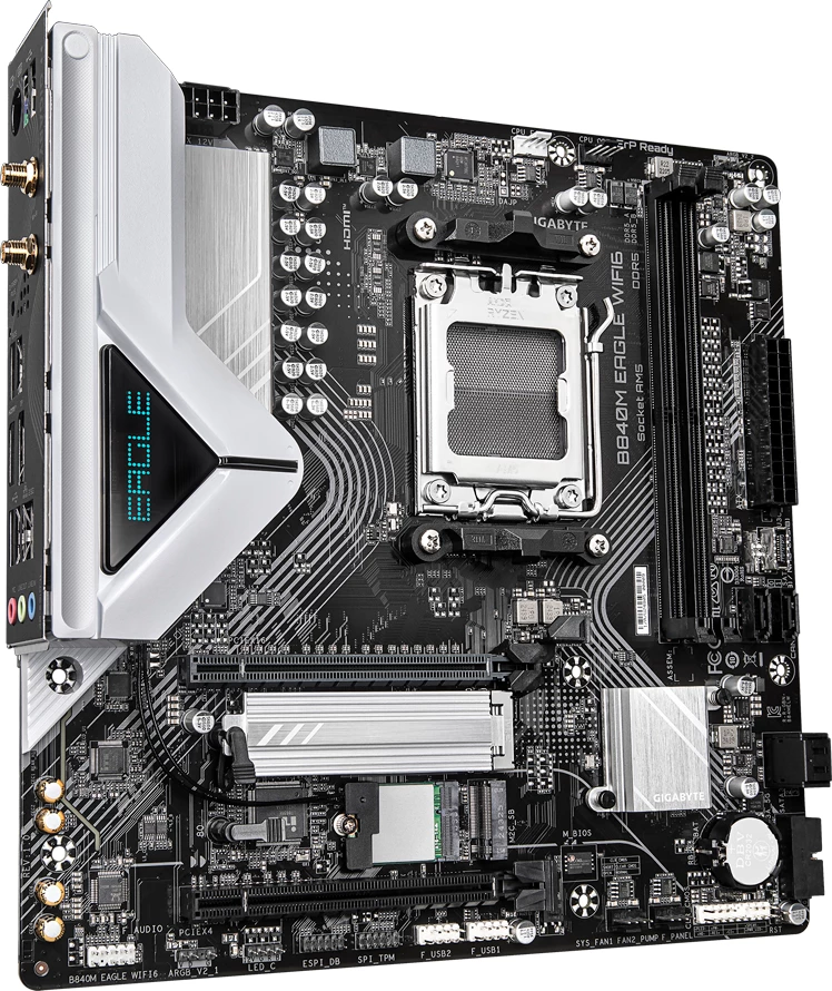 Pllakë amë Gigabyte B840M EAGLE WIFI6, AM5, 2x DDR5, mATX