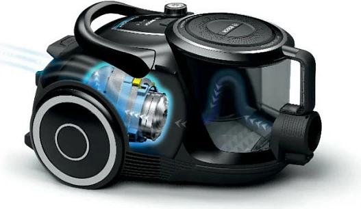 Fshesë me korrent Bosch Serie 6 BGC41XSIL, 700 W, pa qese, 2.4 L, e zezë