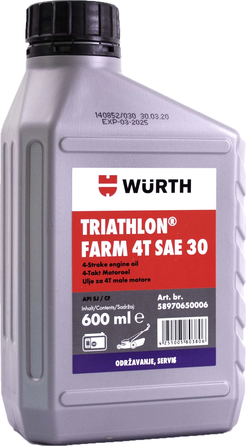 Vaj 4 takt Würth Triathlon, FARM, SAE 30, 600ml