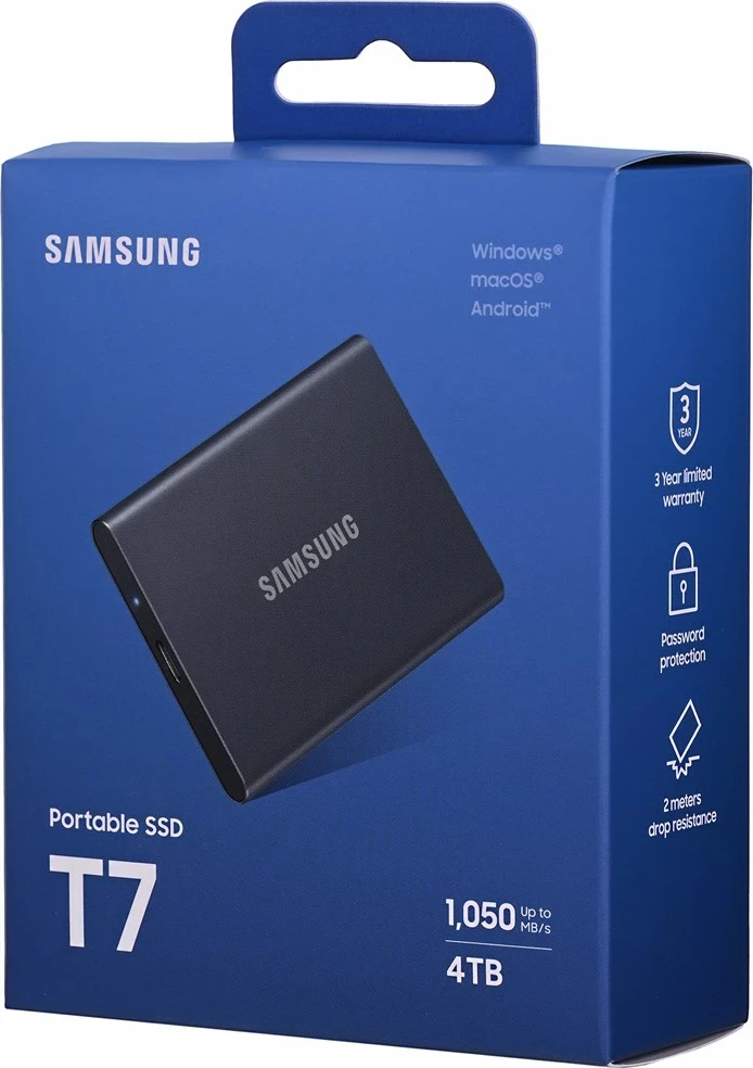 SSD portabël Samsung MU-PC4T0T, 4 TB, USB Type-C 3.2 Gen 2, Gri Titanium