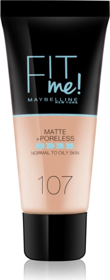 Krem pudër Maybelline Fit Me, Matte+Poreless, no.107, 30ml