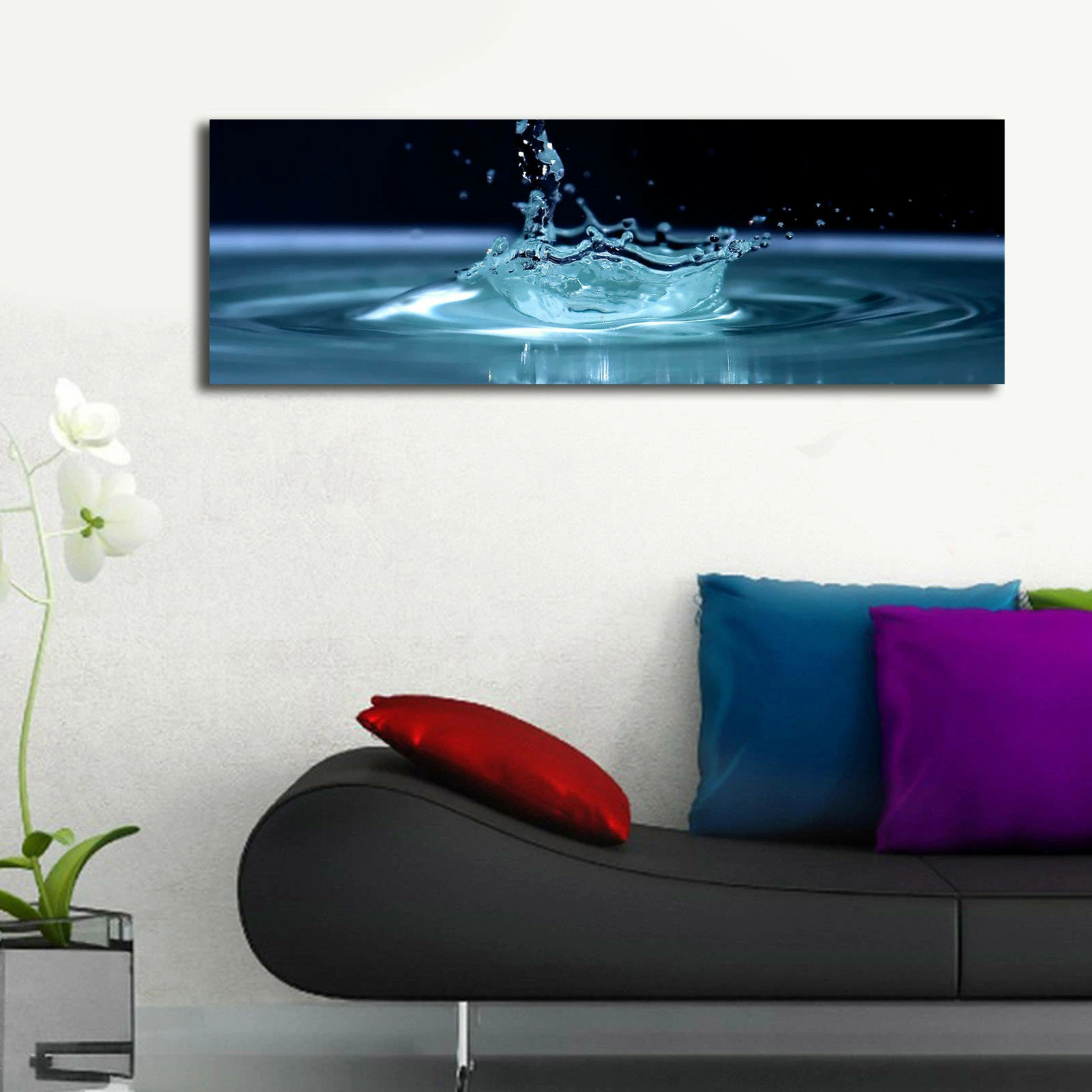 Pikturë dekorative me drita LED, shumëngjyrëshe, Wallity 3090DACT-41, 30x90cm