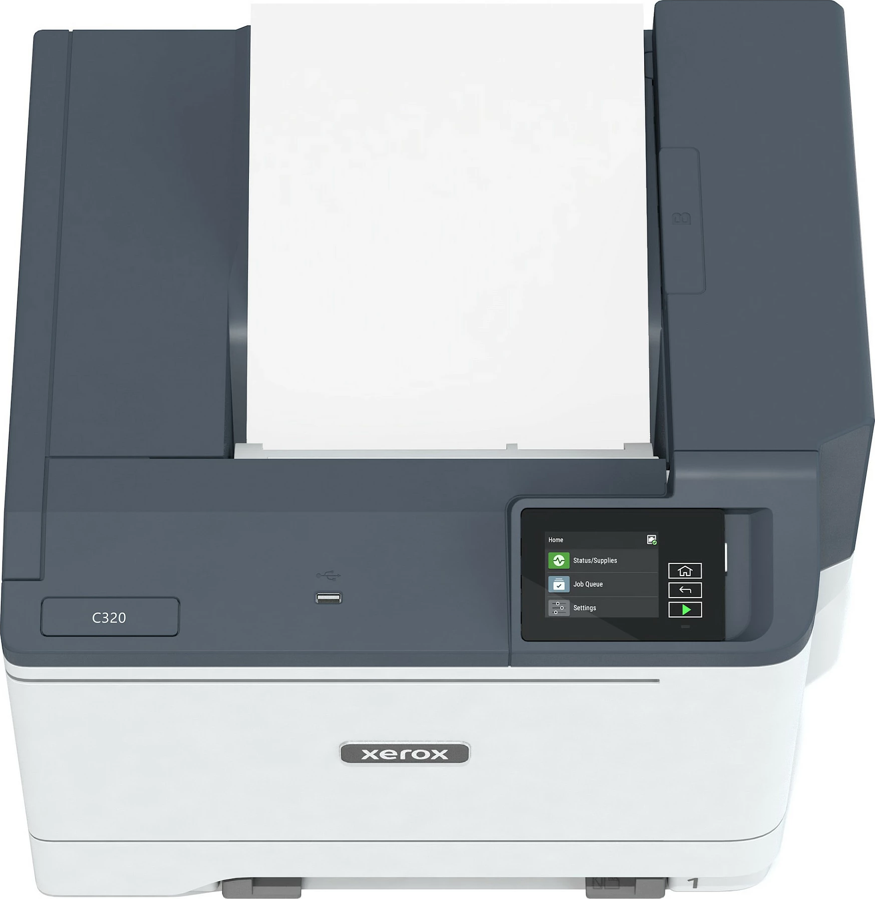 Printer lazer me ngjyra Xerox C320 DNI, A4, Duplex, Wi‑Fi, Ethernet, 33 ppm, bardhë/gri