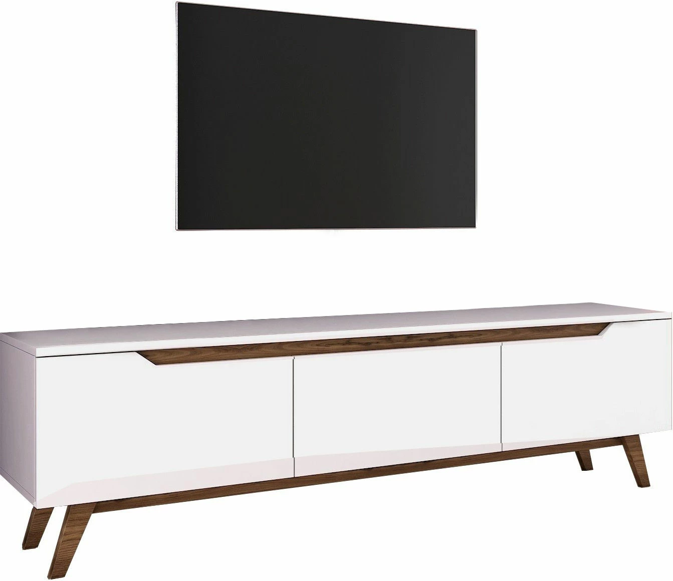 Komodë TV Hanah Home, D1 - 794, e bardhë dhe arre