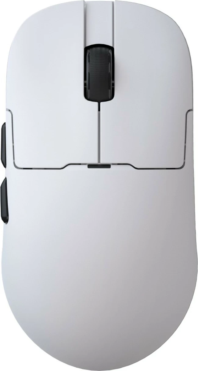 Maus pa kabllo Ajazz AJ159 Pro, PAW3395, 26000 DPI, 8K Hz, me dock karikimi, i bardhë