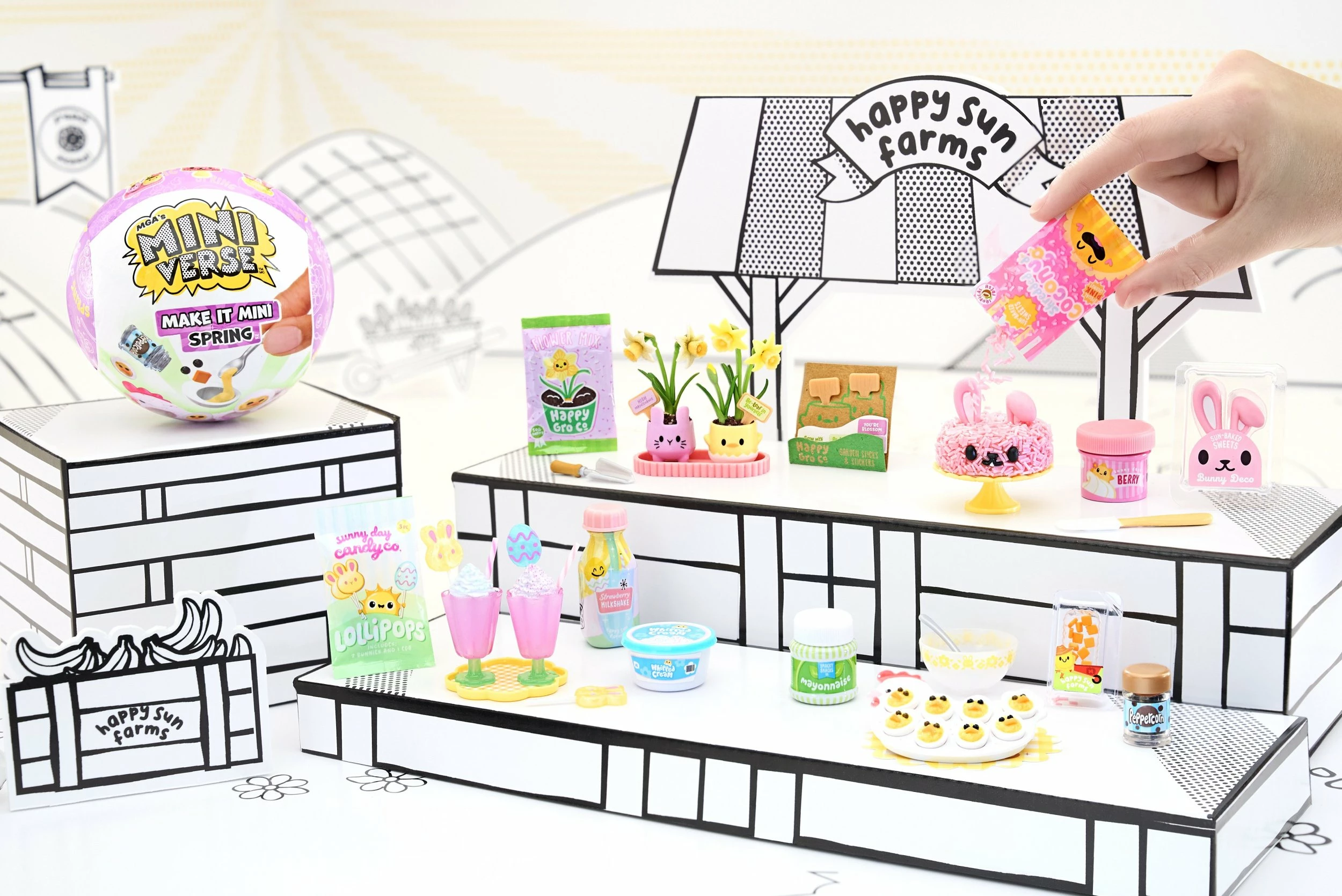 Set kreativ DIY MGA Miniverse Make It Mini Spring, 8+, 4 receta