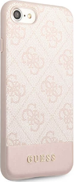 Mbështjellës Guess 4G Stripe për iPhone 7/8/SE 2020/2022, Rozë, Hardcase