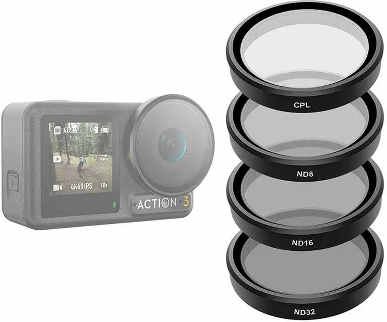 Set filtrash Telesin OA-FLT-005 për DJI Osmo Action 3/4/5, CPL/ND8/ND16/ND32