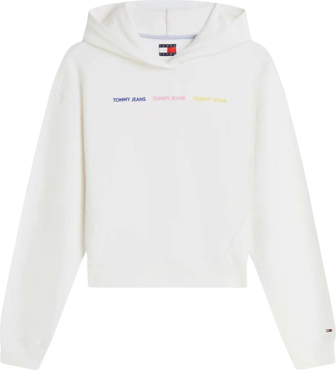 Duks me kapuç Tommy Hilfiger Jeans DW0DW22906 për femra, krem [Madhësia: S]