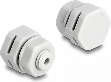 Tapë ventilimi DeLOCK M6, IP67/IP68, 2 copë, poliamid, gri