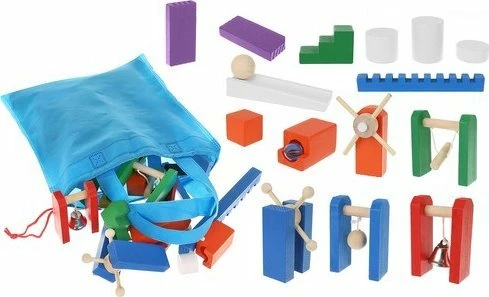 Set domino druri Kruzzel 22914, 360 copë, 407 elemente, shumëngjyrësh