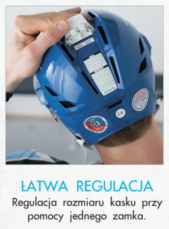 Helmetë hokeji për meshkuj Mission, e kuqe