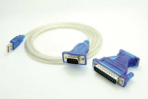 Kabllo konverter USB-Serial VALUE, 1.8 m, gri/transparent