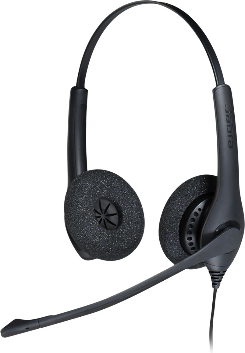 Kufje Jabra BIZ 1500 Duo USB, me kabllo, 20 - 6800 Hz, për zyrë/qendër thirrjesh, 74 g, e zezë