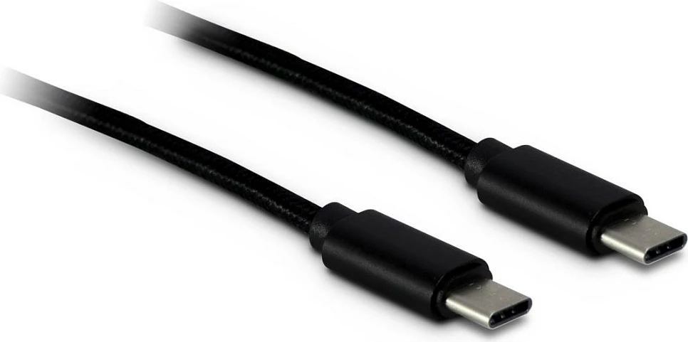 Kabllo USB-C Inter-Tech Type-C në Type-C, 1m, e zezë