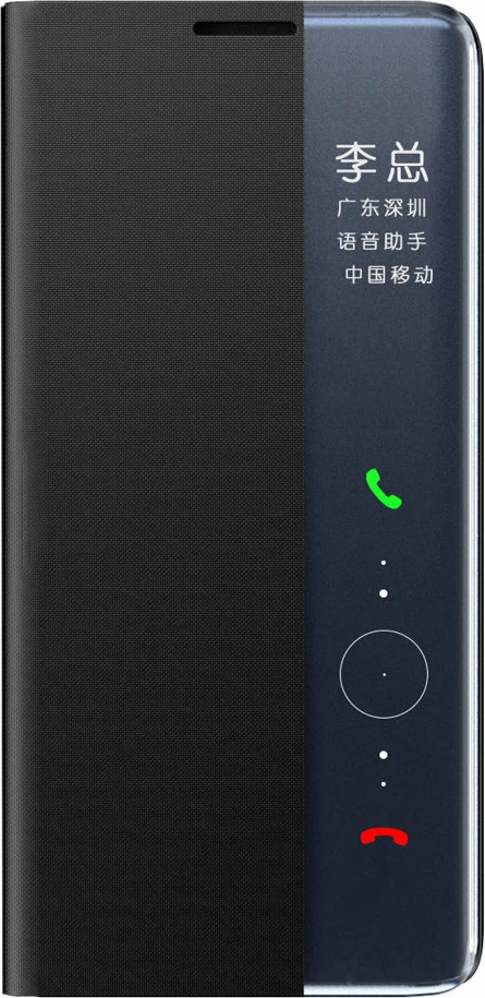 Mbështjellës Hurtel Sleep Case me dritare të mençur për Samsung Galaxy A22 4G, i zi