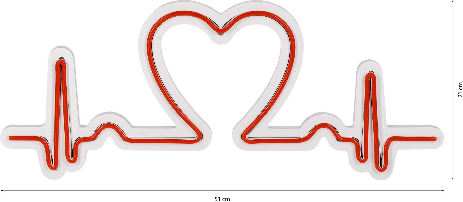 Dritë dekorative LED plastike, Love Rhythm, e kuqe