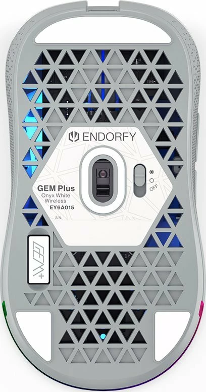 Maus Endorfy GEM Plus Wireless EY6A015 26000 DPI RGB 2.4GHz/USB 6 butona Onyx White, i bardhë