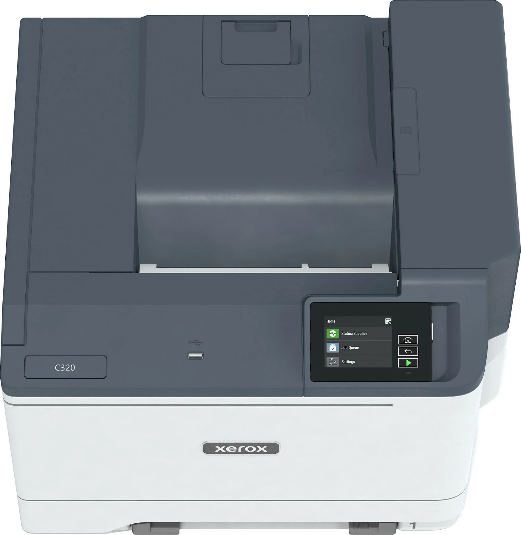 Printer lazer me ngjyra Xerox C320 DNI, A4, Duplex, Wi‑Fi, Ethernet, 33 ppm, bardhë/gri