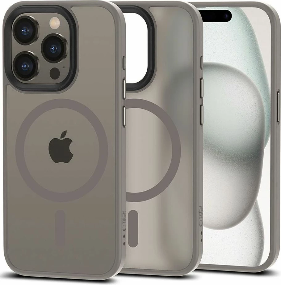 Mbështjellës Tech-Protect MagMat MagSafe për iPhone 15 Pro, titanium mat