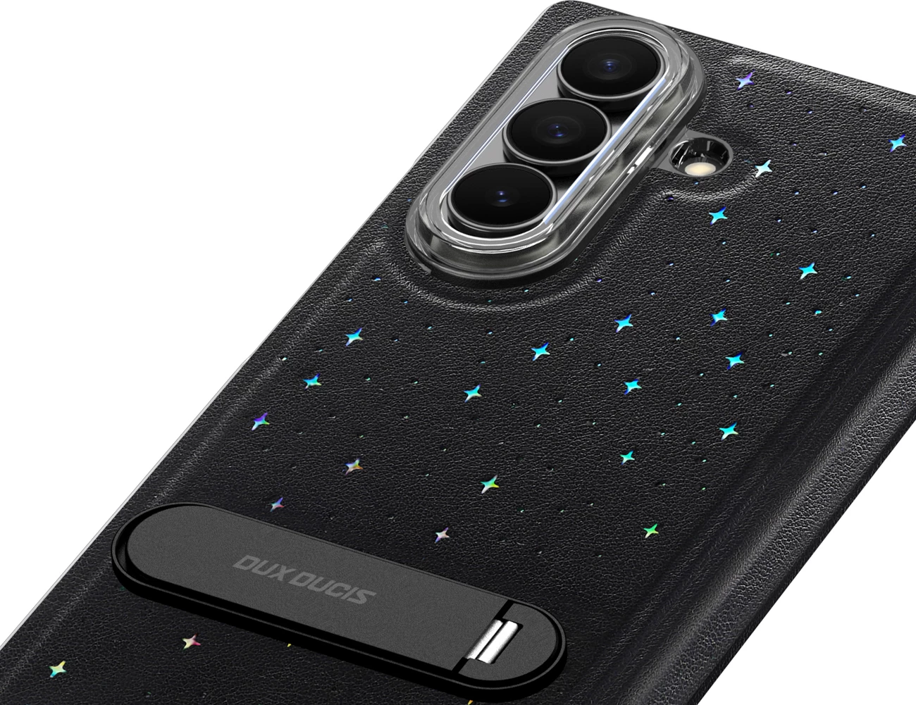 Mbështjellës Dux Ducis Stex për Samsung Galaxy Z Fold 7, me stand 360°, me xham të temperuar, i zi