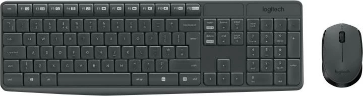 Set tastierë maus, Logitech MK235, wireless, US layout, USB 2.0, me mbajtëse shuplake, set