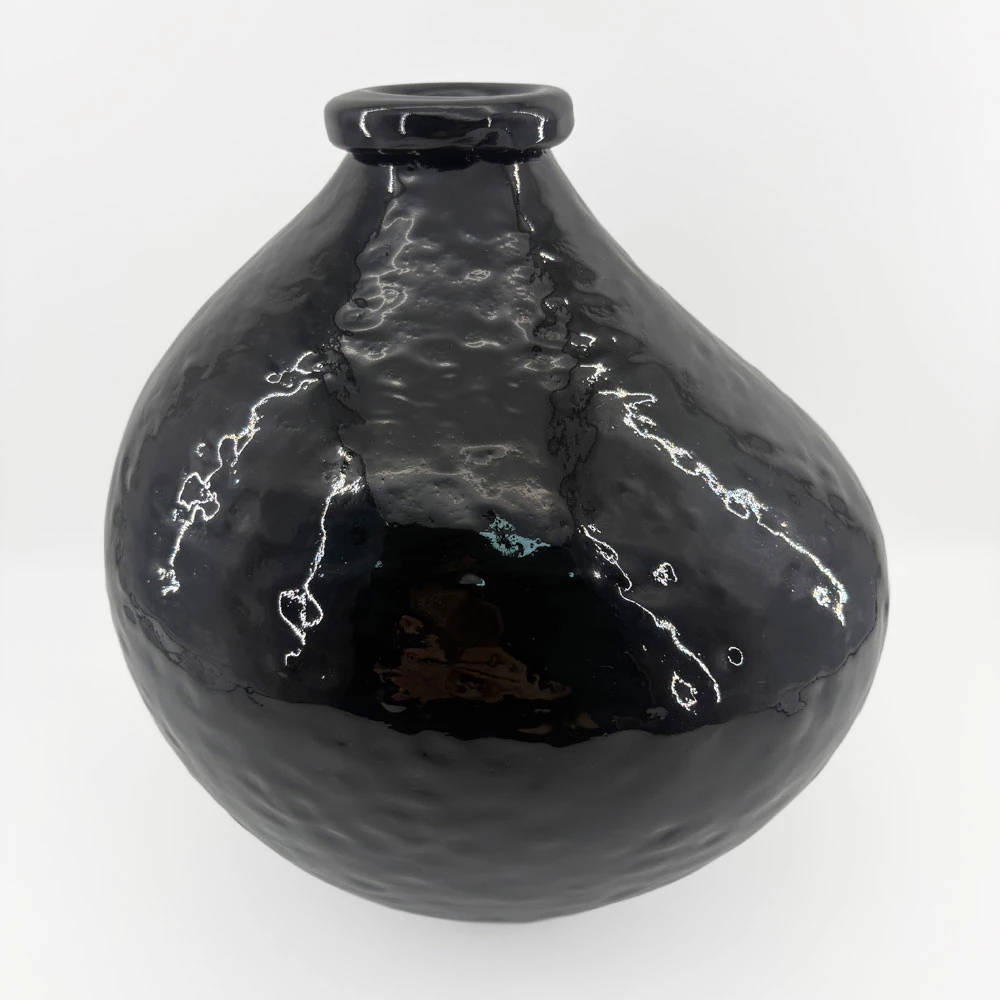 Vazo qelqi BOCAL, e zezë, 25x25x25cm