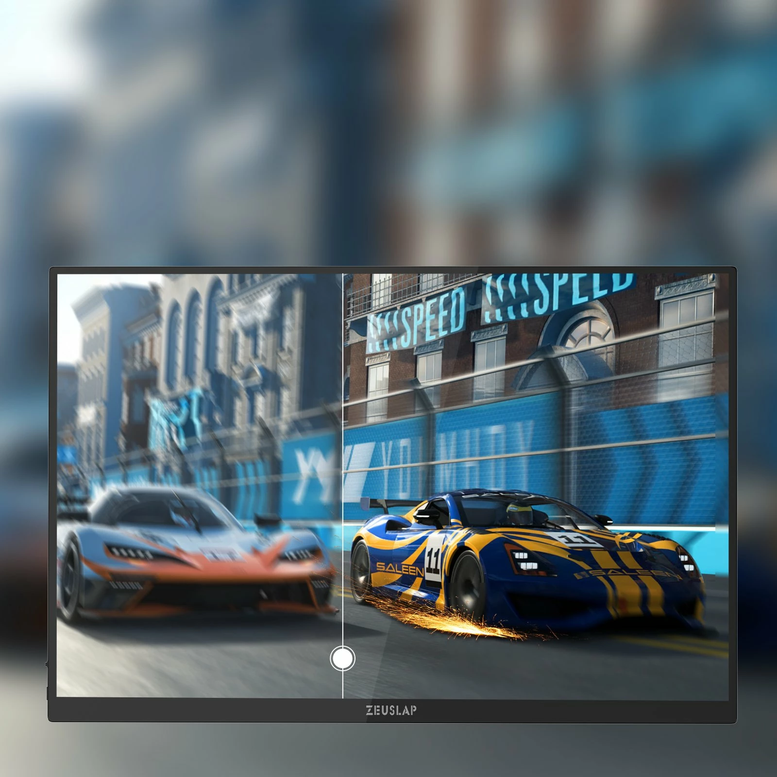 Monitor portativ Zeuslap P16KT 16" IPS 2.5K 2560x1600 144Hz touchscreen, i zi, set me kabllo + adapter