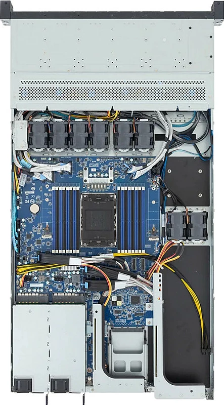 Server barebone Gigabyte R164-SG5-AAV1, Rack 1U, LGA 4710, 1600W, 12x 2.5" hot-swap, 80 PLUS Titanium