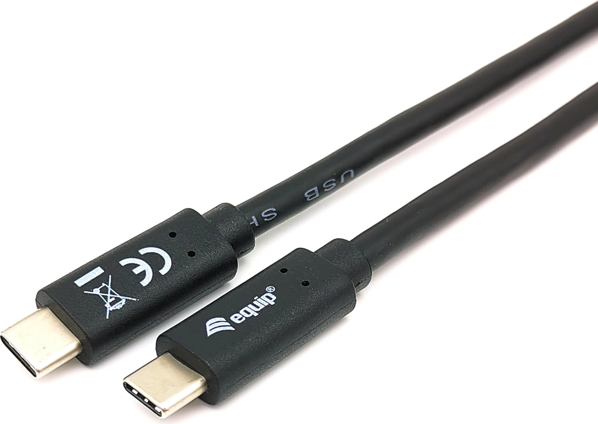 Kabëll USB C në USB C Equip 2m, USB 3.2 Gen 1, i zi