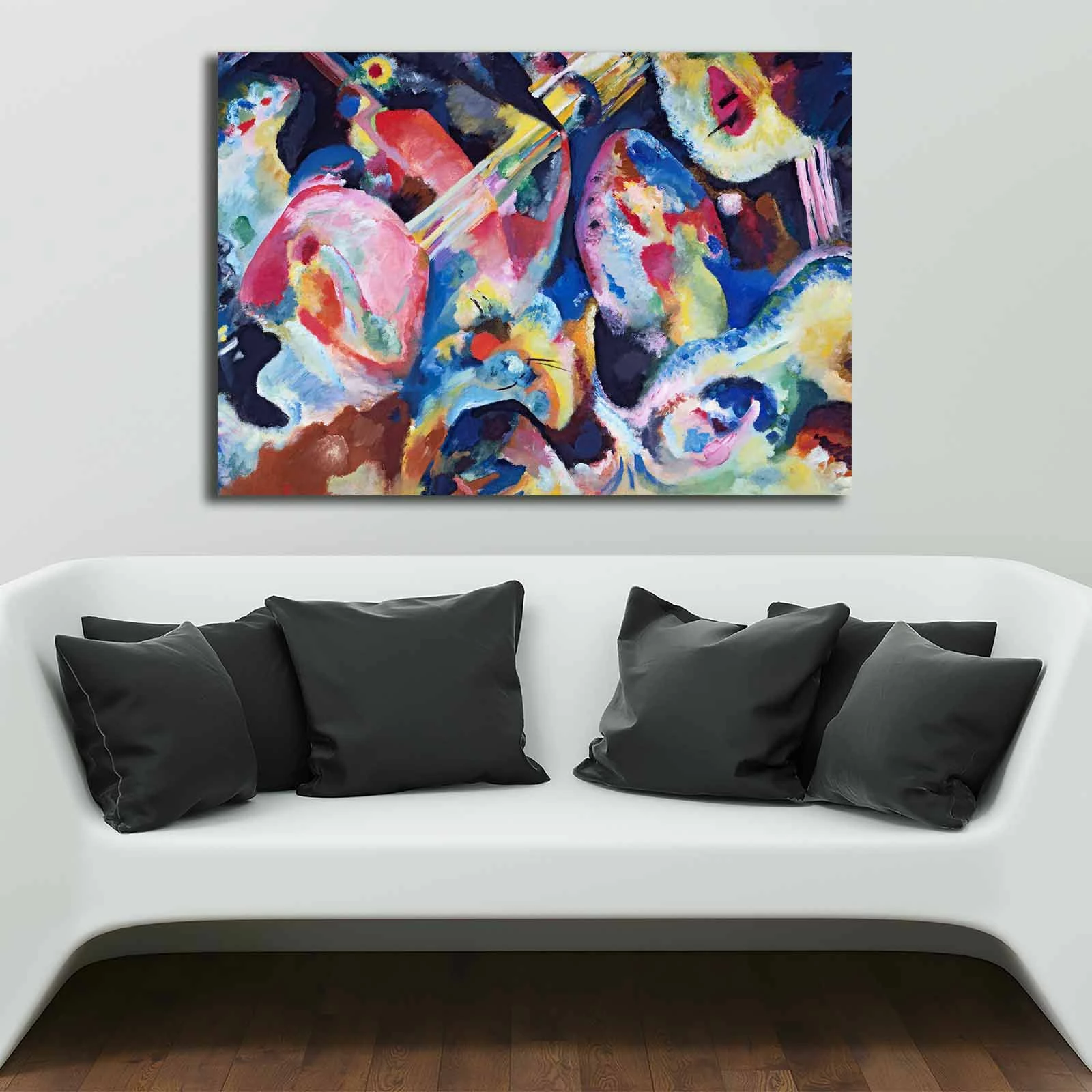 Pikturë dekorative në kanavacë Wallity, 70100KANDINSKY029, shumëngjyrëshe, 70x100cm