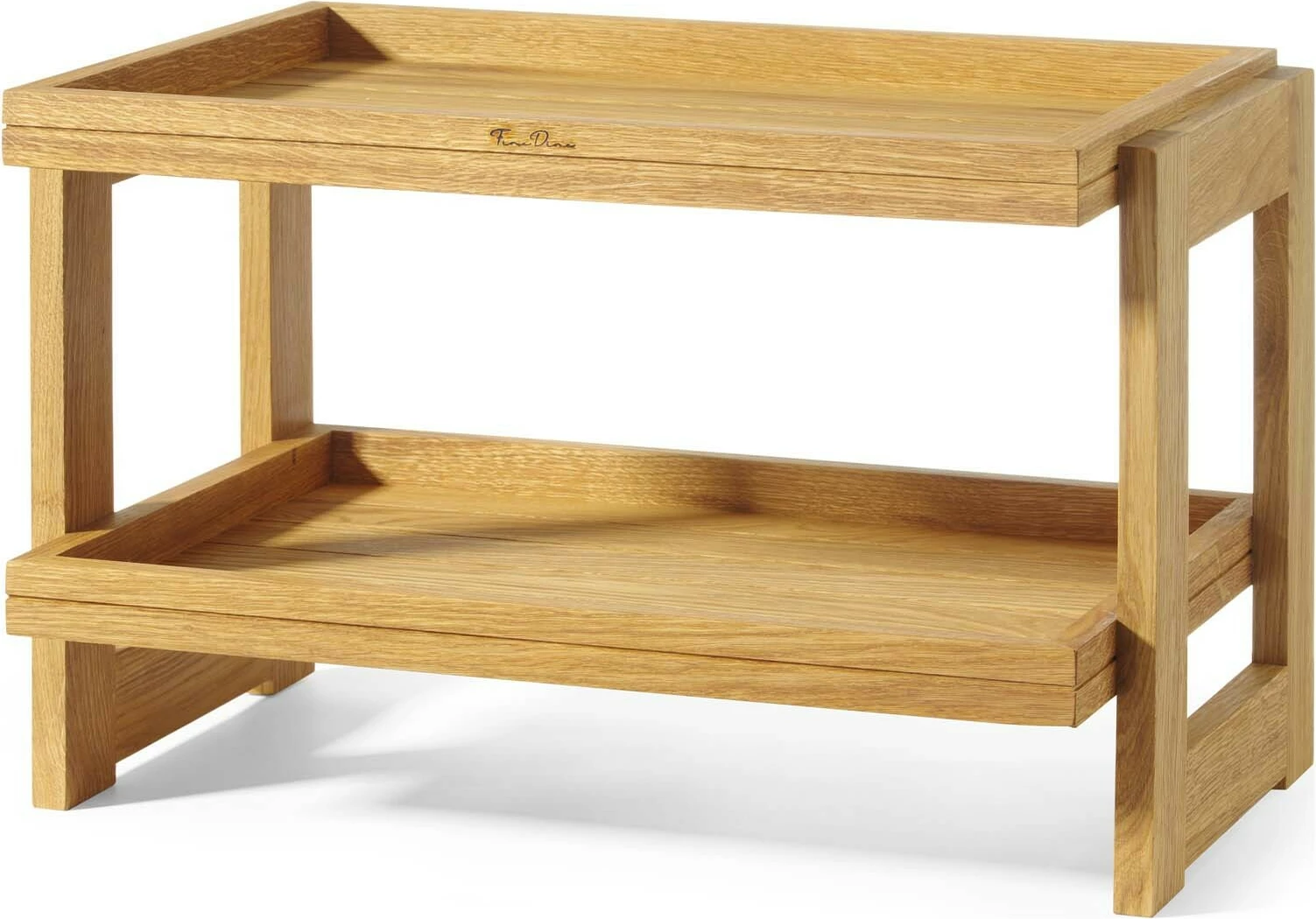 stendë dy-katëshe bufeti, Fine Dine Madeira, 574x323x(h)441 mm, dru lisi, kafe/zezë