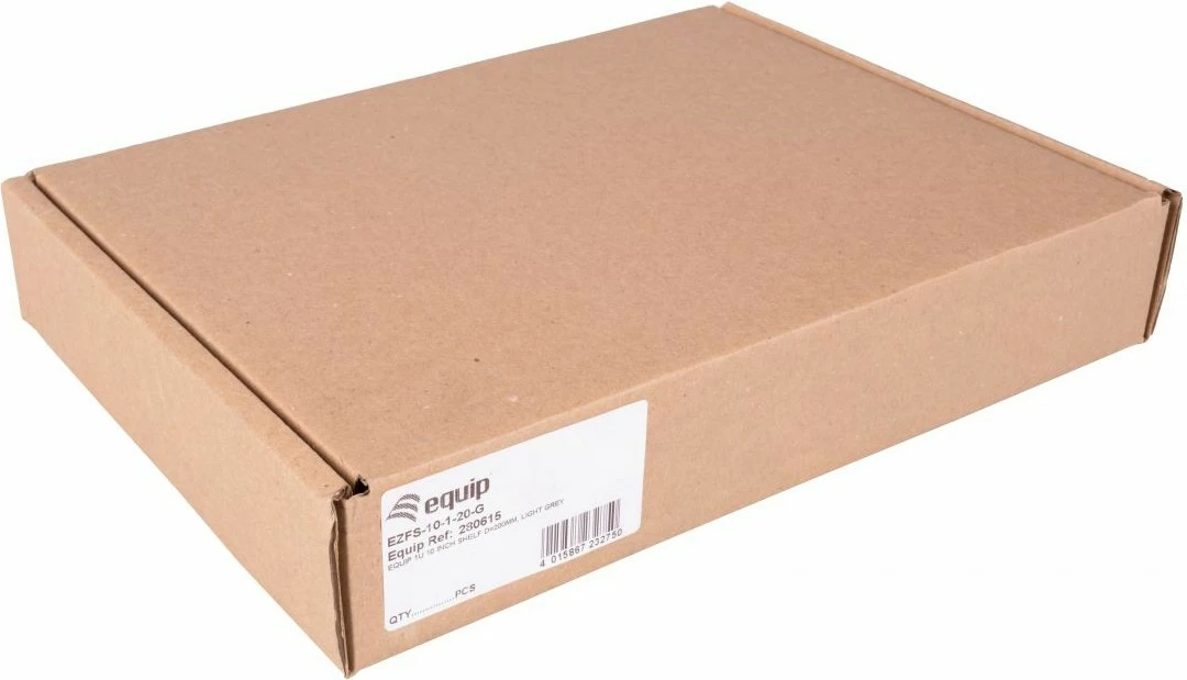 Raft fiks për kabinet serveri Equip 10 inç, 1U, 20cm, gri e çelët