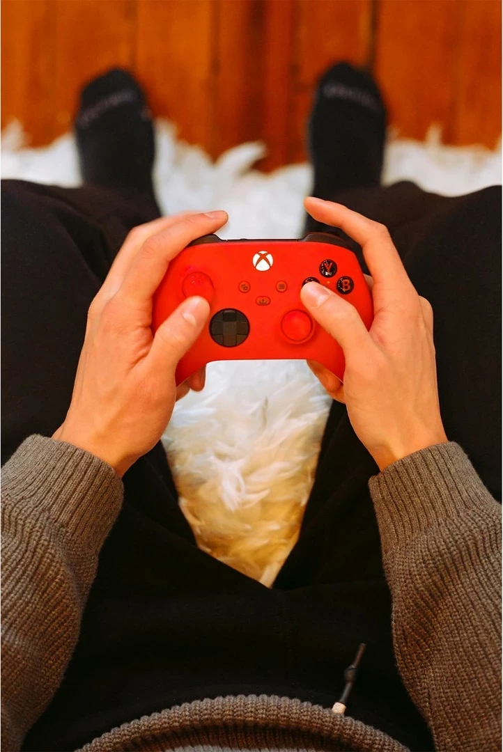 Gamepad Microsoft Xbox Wireless Controller QAU-00012, Bluetooth/USB, i kuq