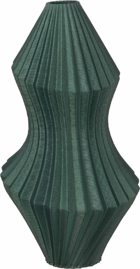 Vazo TESSELA, qeramike, ngjyrë e gjelbër e errët, 19x19x36cm
