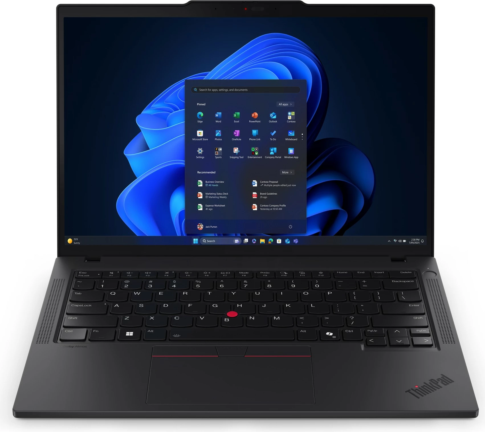 Laptop Lenovo ThinkPad T14 G6, Ultra5 228V, 32GB RAM, 1TB SSD, 14 inç, e zezë