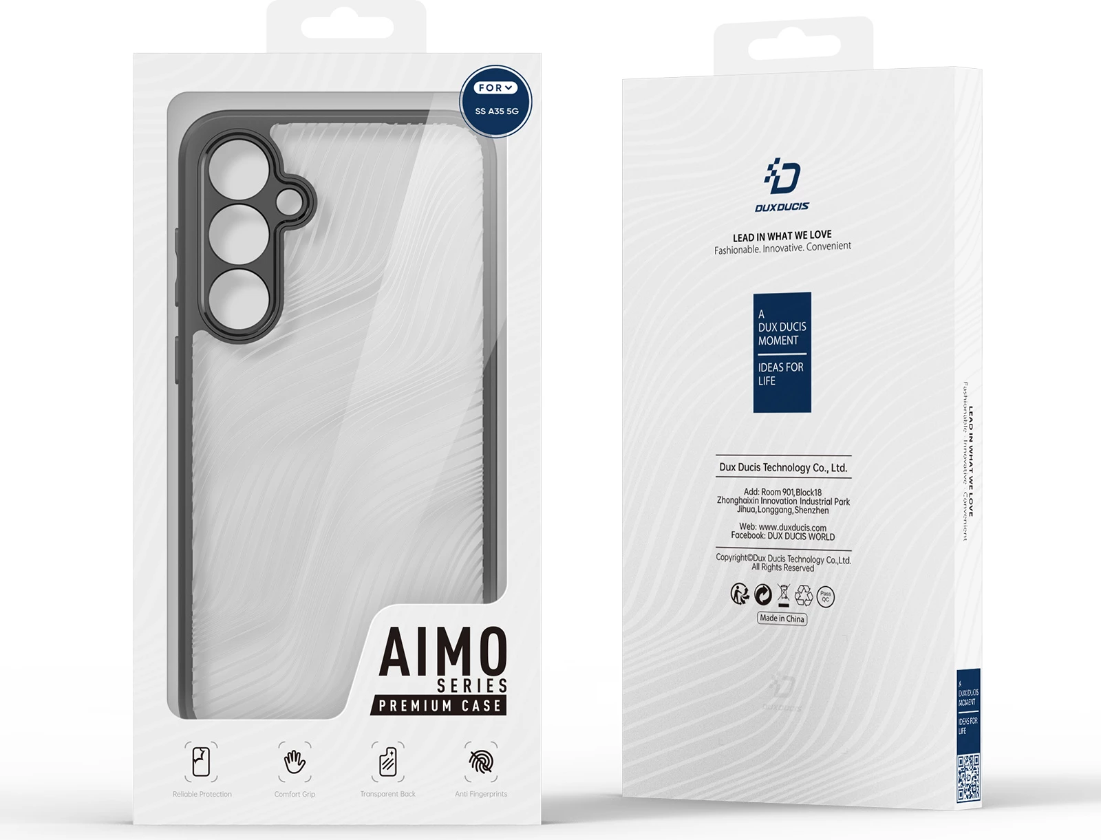 Mbështjellës Dux Ducis Aimo për Samsung Galaxy A35 5G, e zezë