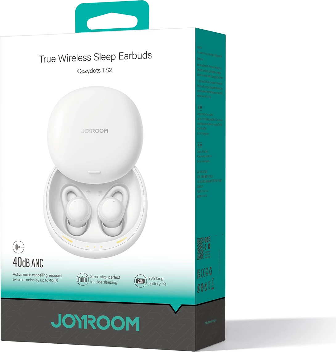 Kufje TWS Joyroom JR-TS2 Cozydots Series, Bluetooth 5.3, reduktim zhurme, të bardha
