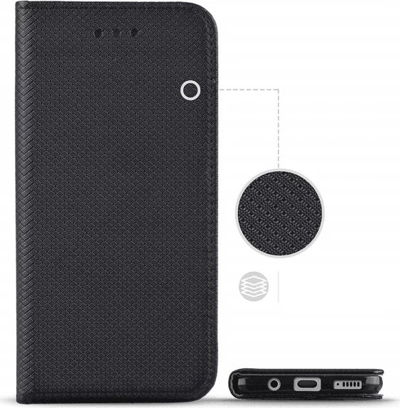 Mbështjellës magnetik flip HAVANA për Realme 10 4G, i zi