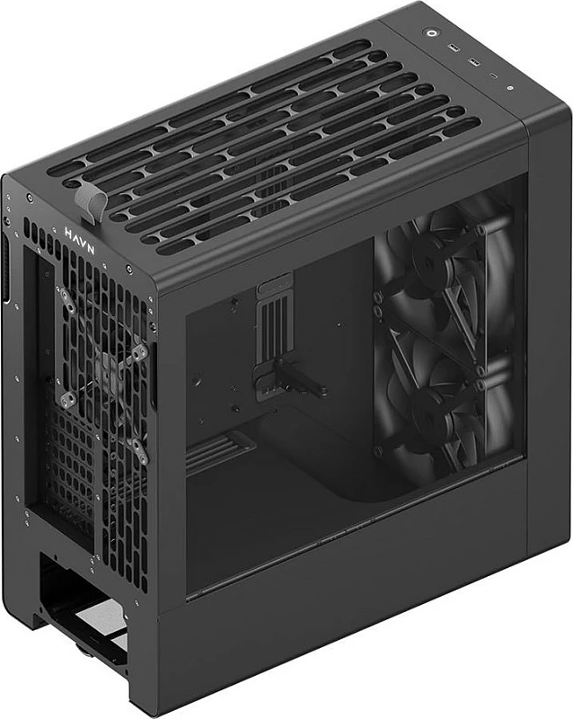 Kasë HAVN BF 360 Flow, Midi-Tower, E-ATX, Tempered Glass, e zezë