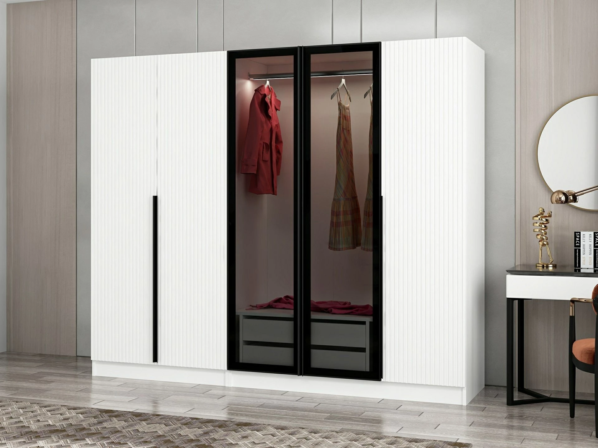 Dollap garderobe Fume, Skye Decor, Kale Plus - 7811