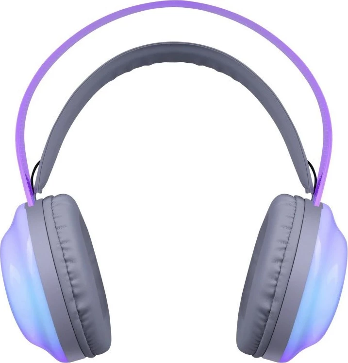 Kufje pa tela Defender FreeMotion B651, me drita LED, Gri